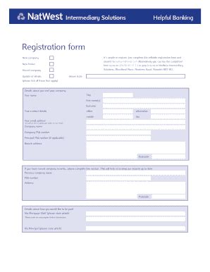 natwest for intermediaries registration.